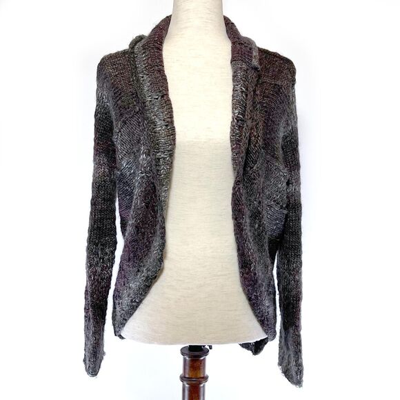 prAna Brown Open-Front Long Cardigan Sweater SM - Picture 1 of 8